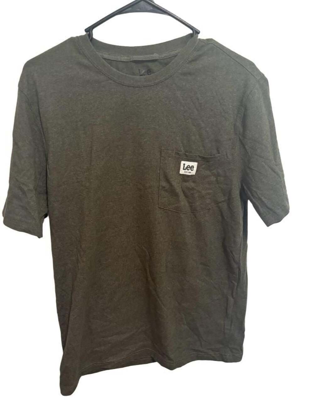 Lee Classic Fit Men’s Olive Green Crew Neck T-Shirt